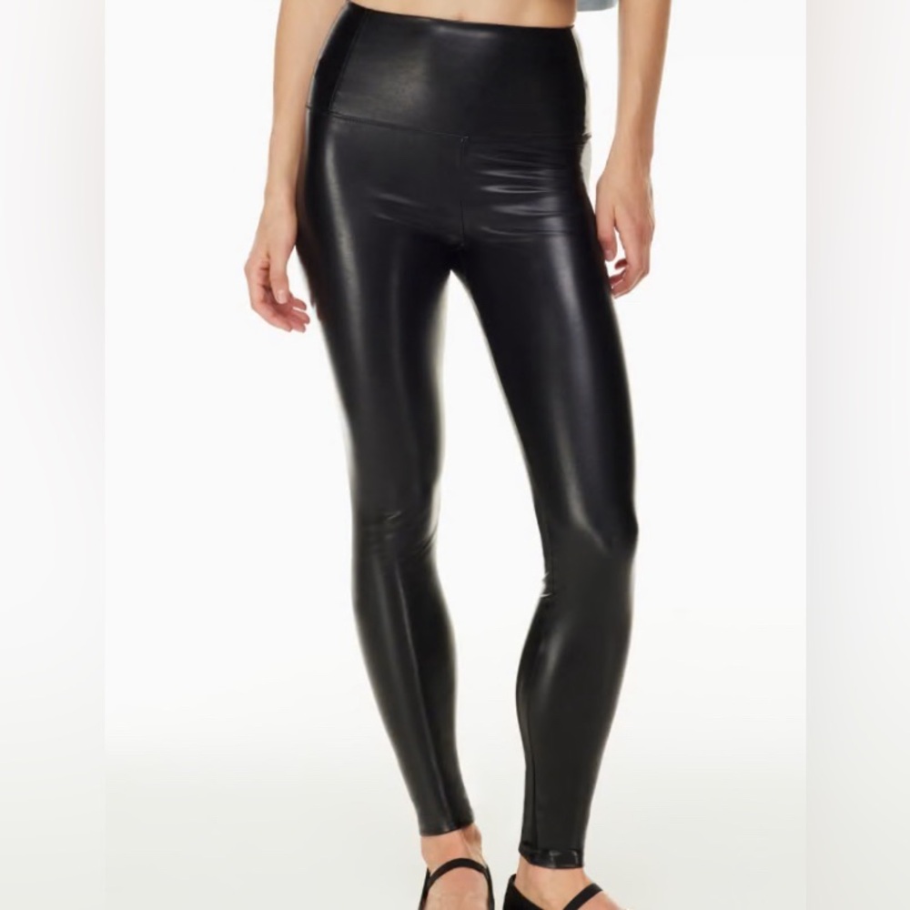 Faux leather leggings